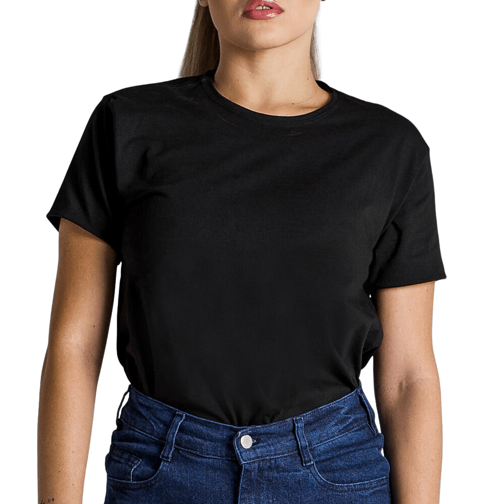 Camiseta Select Prime Algodão Egípcio Preta Feminina