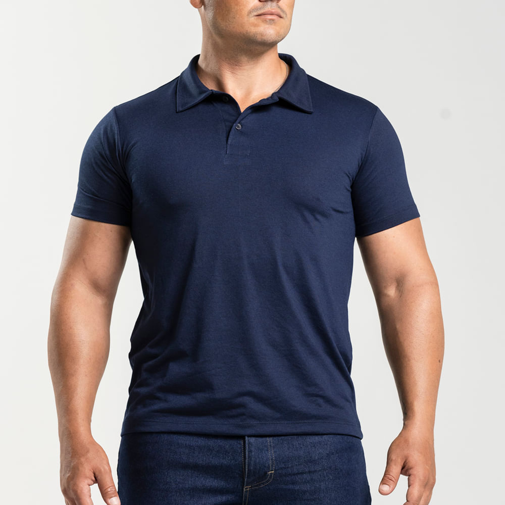 Polo Azul Marinho Camisetas Polo Uniforme Camisa Polo Basic Azul Marinho  Citerol, image size:1000x1000
