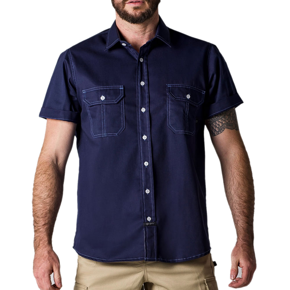 Workshirt Camisa Titan Azul Marinho