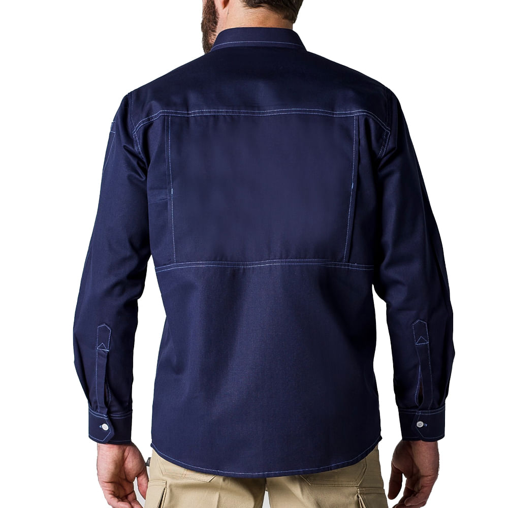 Workshirt Camisa Titan Azul Marinho Manga Longa
