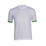 Camiseta Branca Com Punho Verde Cfsd