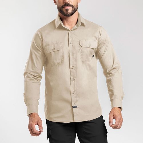Workshirt Camisa Titan Air Pro Tan Manga Longa