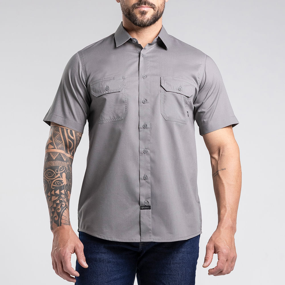 Workshirt Camisa Titan Air Pro Cinza