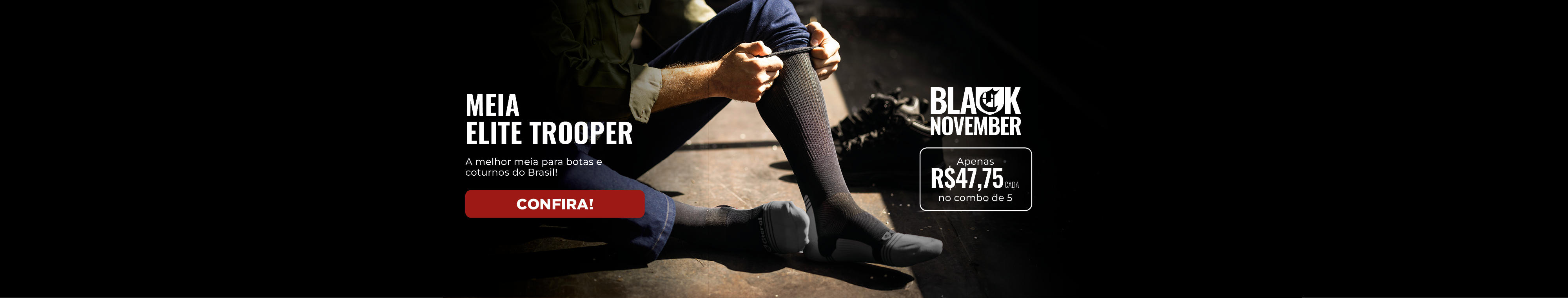 Meia Elite Trooper: A melhor para botas e coturnos do Brasil!