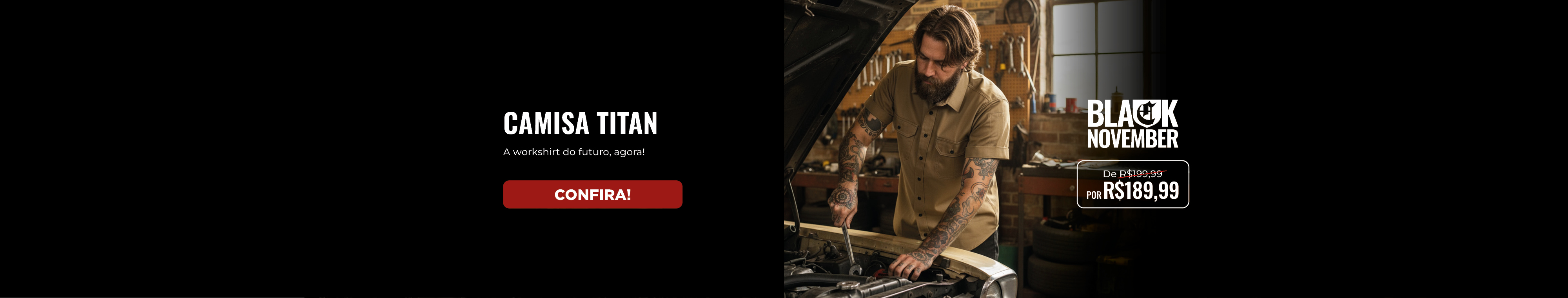 Camisa Titan. A Workshirt do futuro, agora.