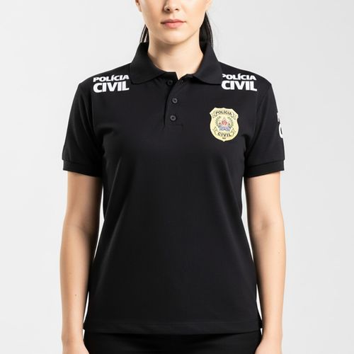 Camisa Polo Feminina Polícia Civil