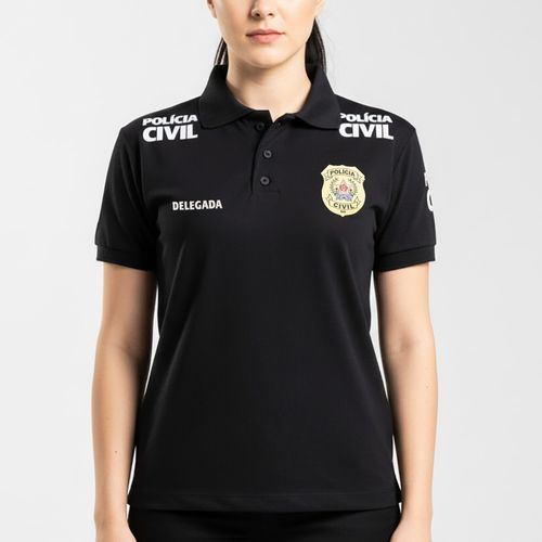 Camiseta Feminina Polícia Civil - Delegada
