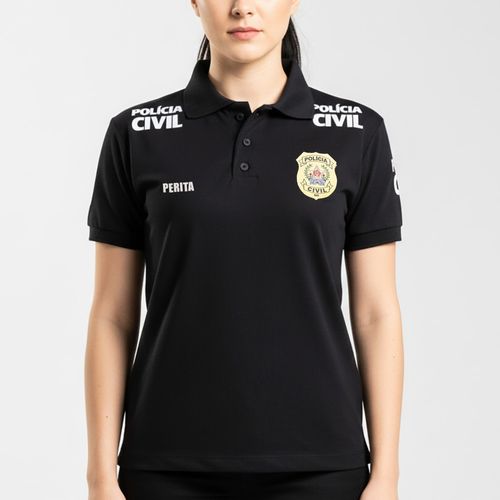Camisa Polo Feminina Polícia Civil - Perita