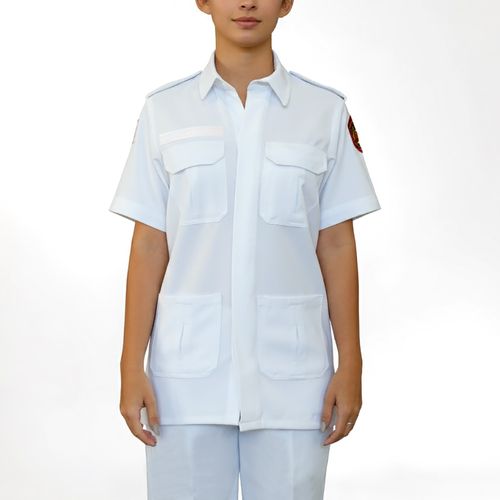 Blusão Branco B13 Manga Curta Feminino Pmmg