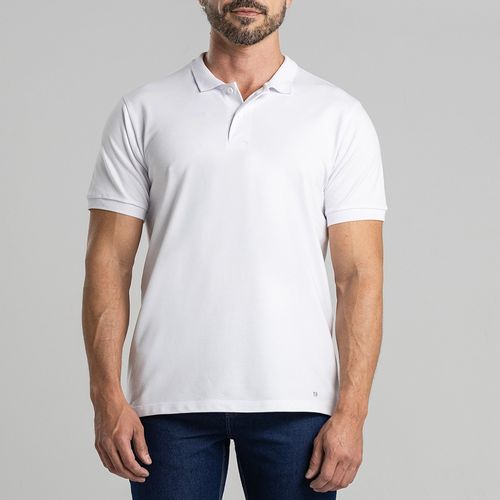 Camisa Polo Select Algodão Egípcio Branca Citerol