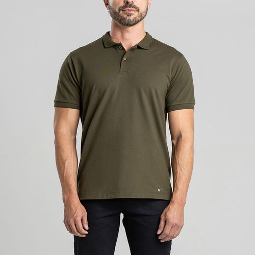 Camisa Polo Select Algodão Egípcio Verde Oliva Citerol