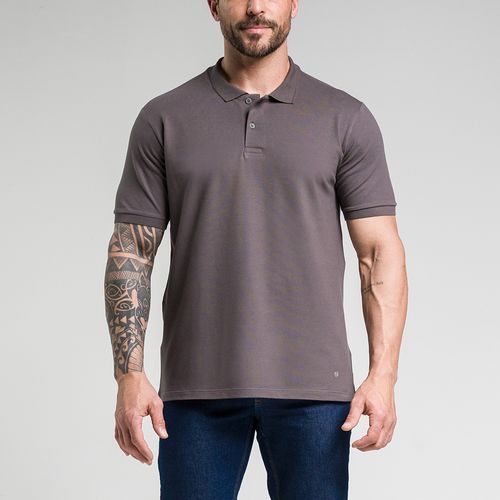Camisa Polo Select Algodão Egípcio Cinza Chumbo Citerol