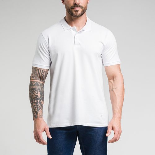 Camisa Polo Select Algodão Egípcio Branca Citerol