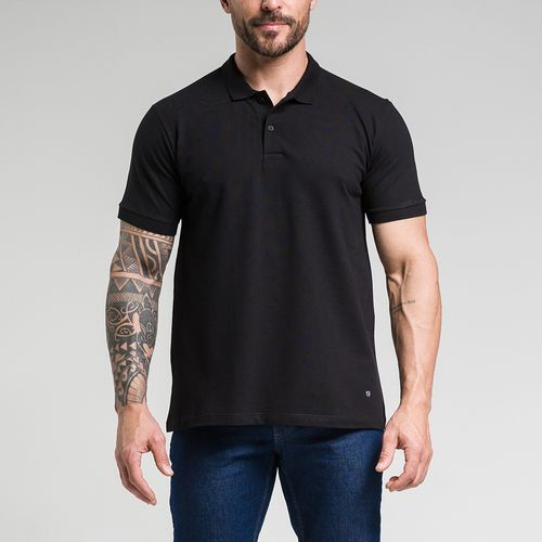 Camisa Polo Select Algodão Egípcio Preta Citerol