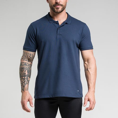 Camisa Polo Select Algodão Egípcio Azul Marinho Citerol