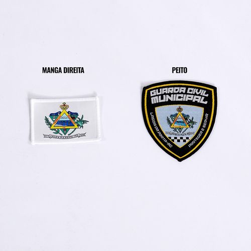 Distintivos Bordados Gcm Lagoa Da Prata 2 Pcs