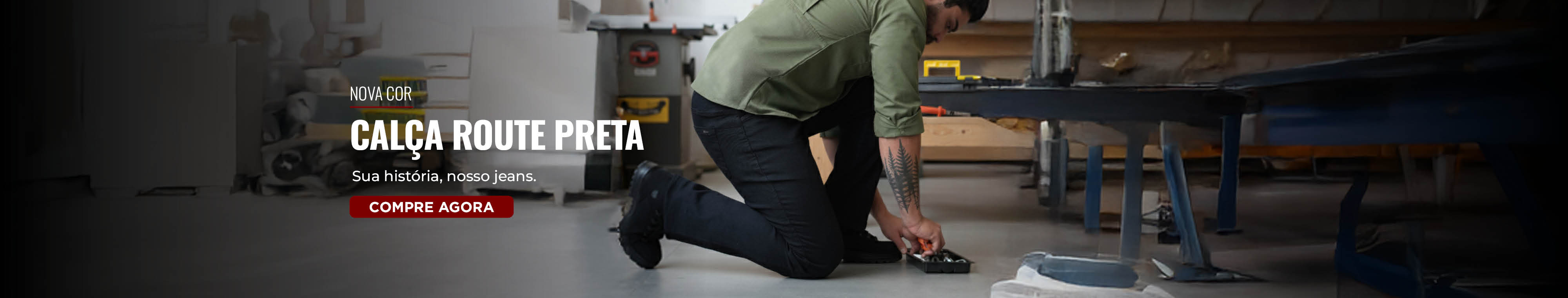 Lançamento Calça Route Preta